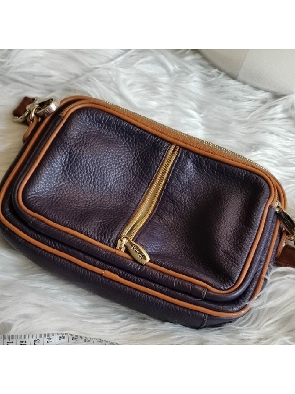 Valentina Italian genuine leather crossbody bag.